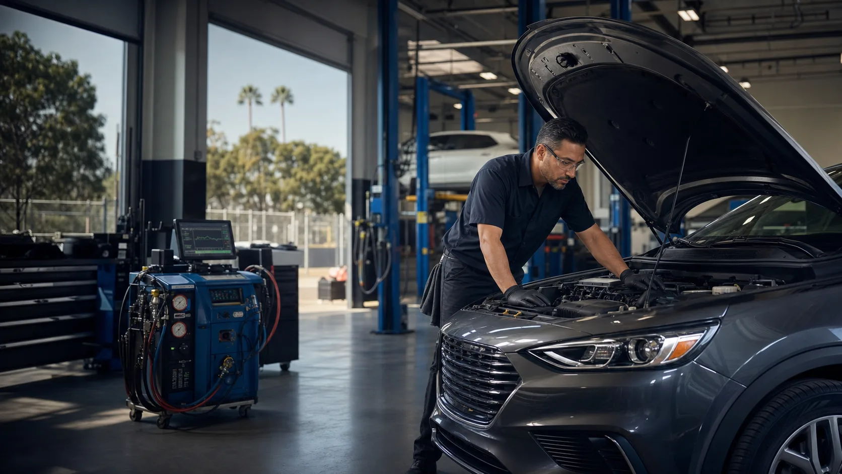 Professional California auto repair service bay
